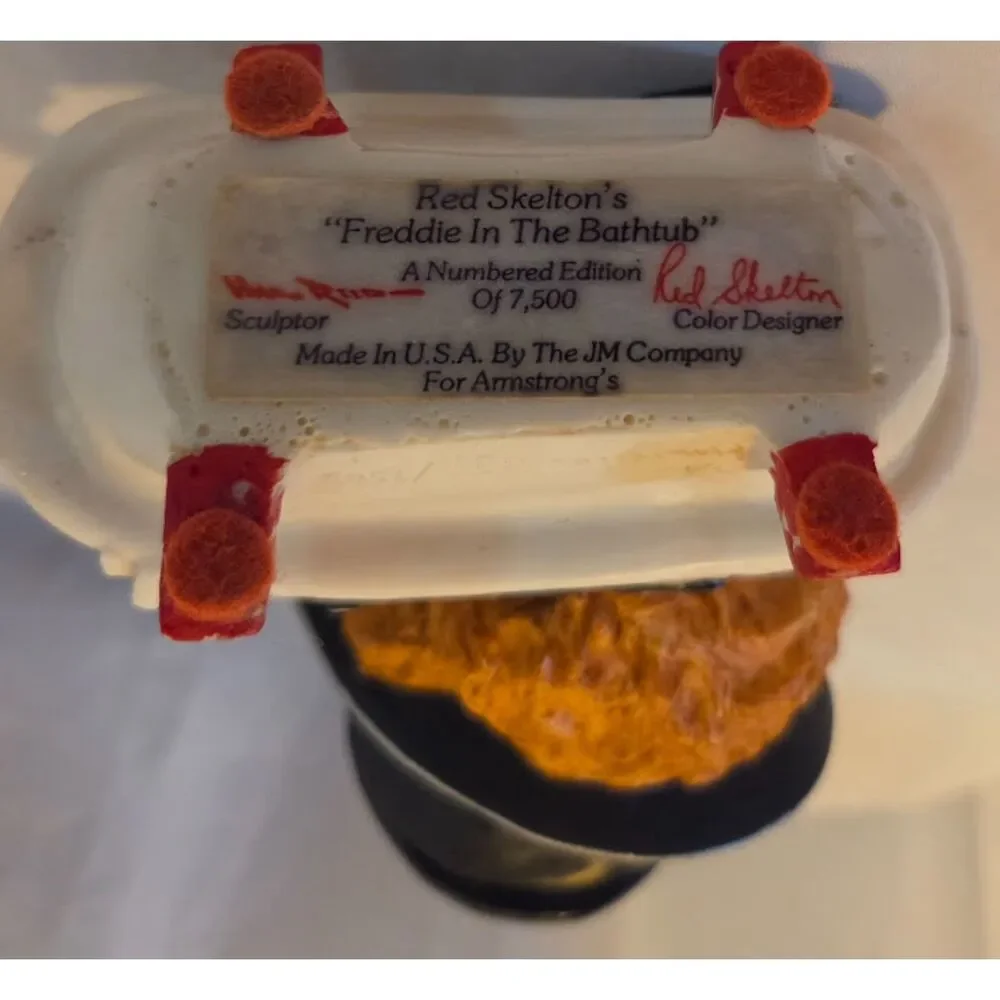 Red Skelton Freddie in the Bathtub Numbered Collectible